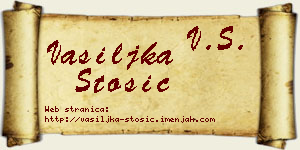 Vasiljka Stošić vizit kartica